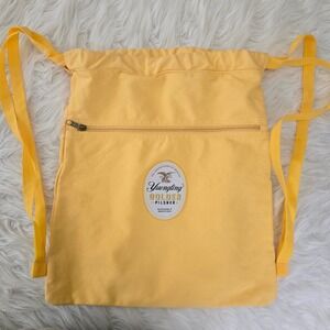 Yuengling Golden Pilsner Yellow Drawstring Backpack Cotton Canvas Beer Promo Bag